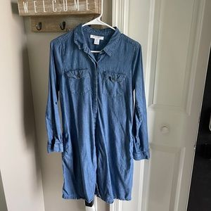 Motherhood Maternity Denim Dress